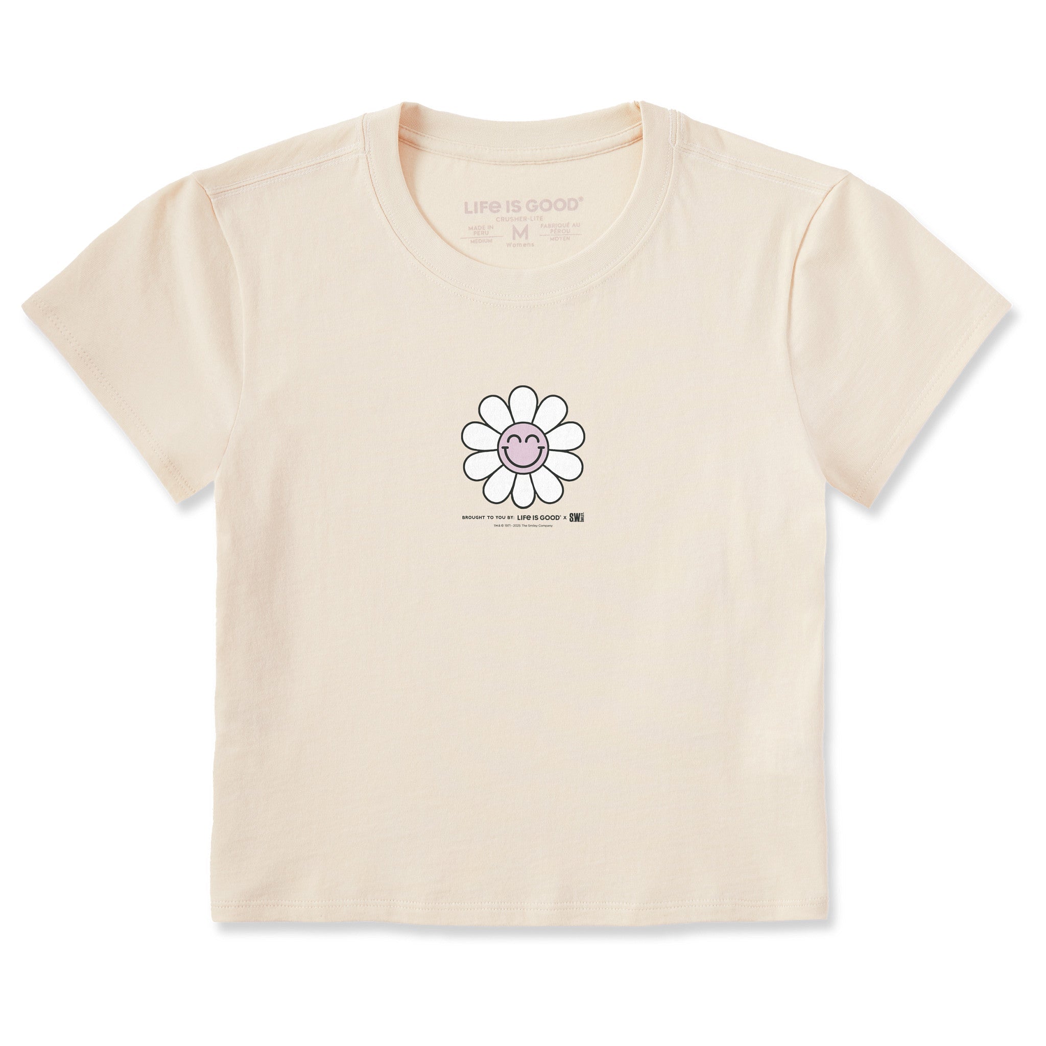 LIG | S.W. Smiley Happy Flower Crusher-LITE Shrunken Tee