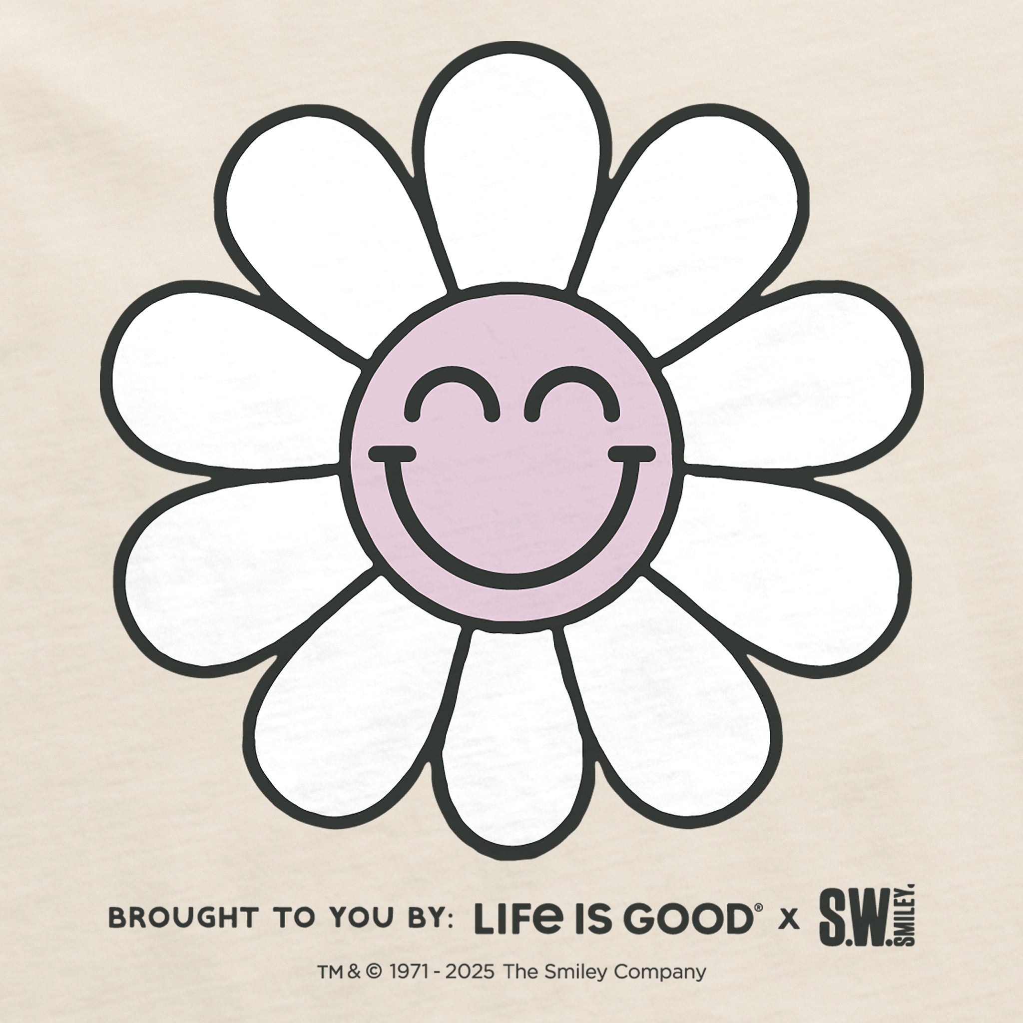 LIG | S.W. Smiley Happy Flower Crusher-LITE Shrunken Tee