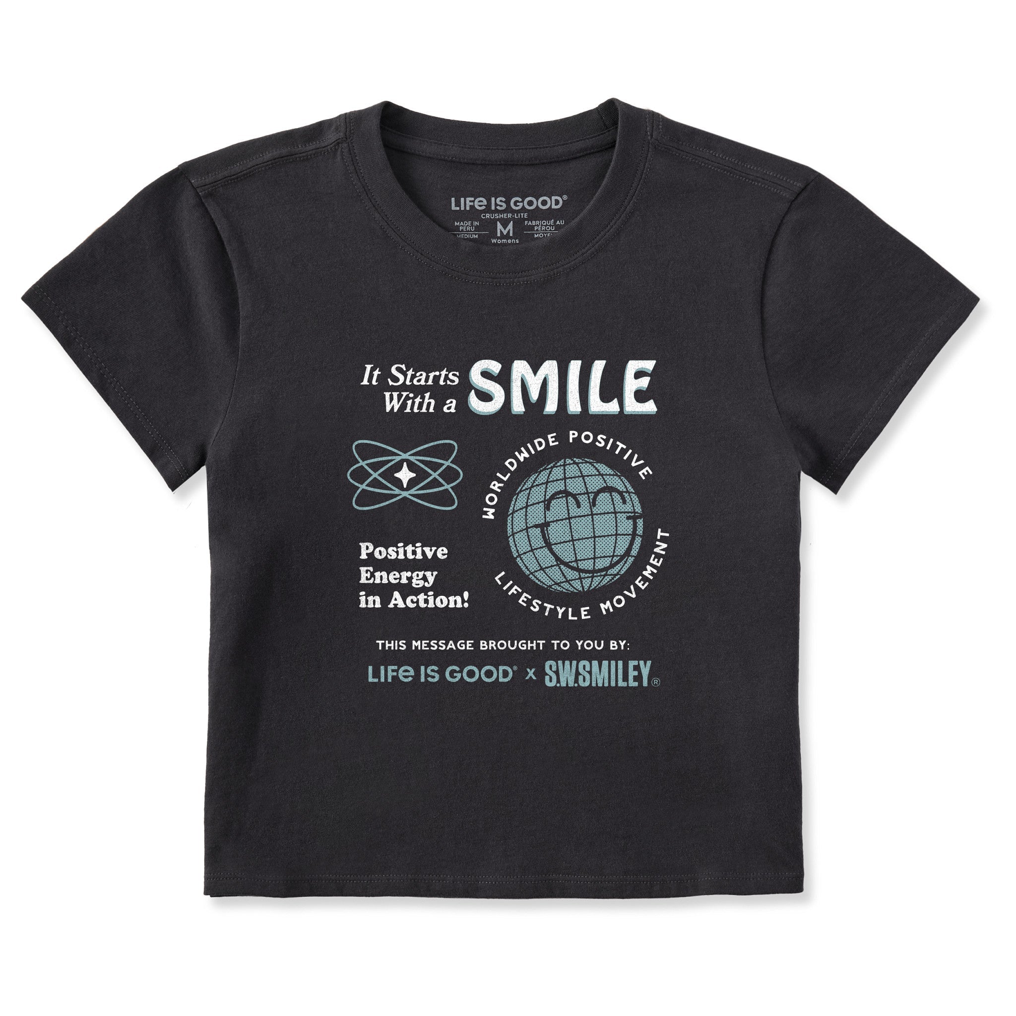 LIG | S.W.Smiley Starts with a Smile Crusher-LITE Shrunken Tee
