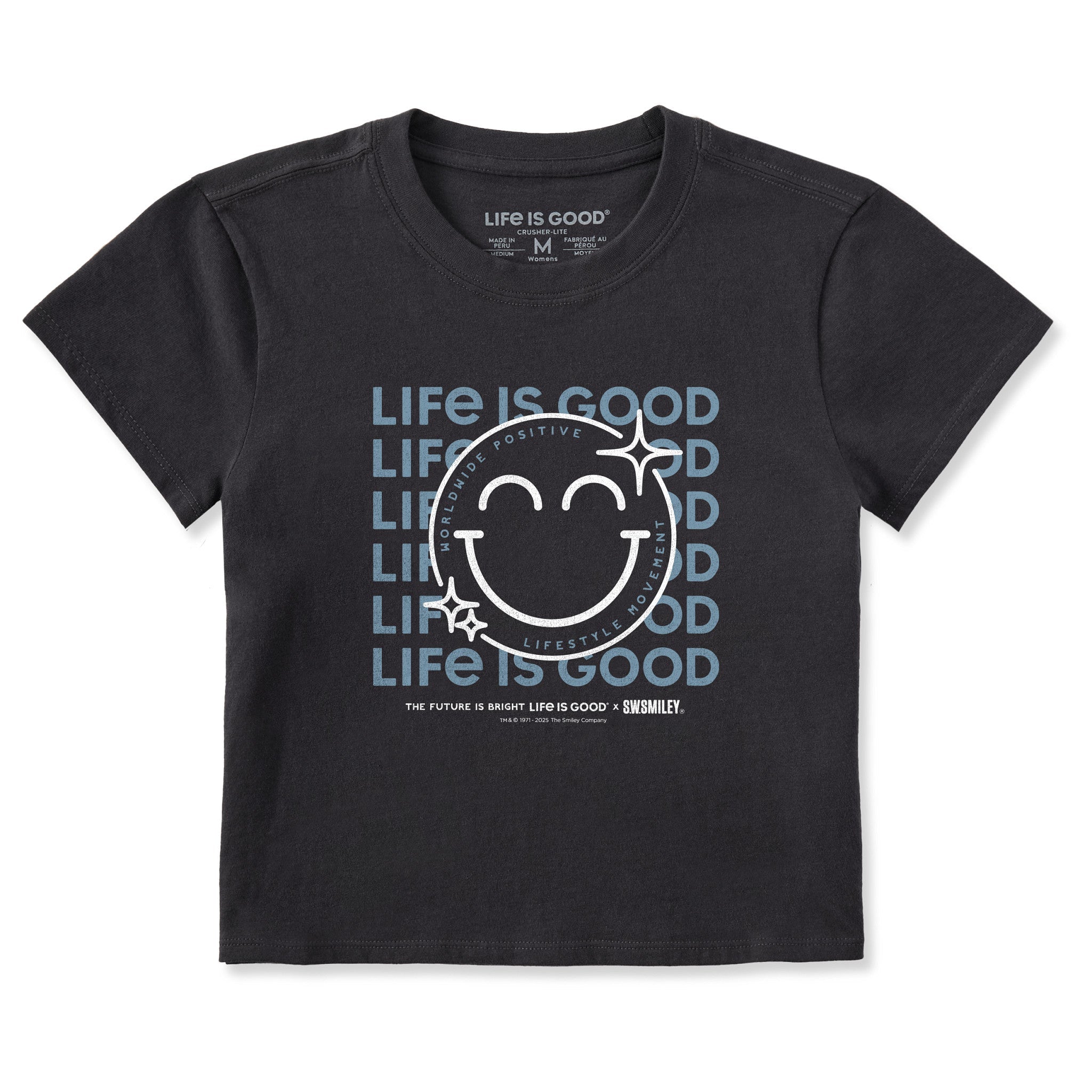 LIG | S.W.Smiley Sparkle Crusher-LITE Shrunken Tee