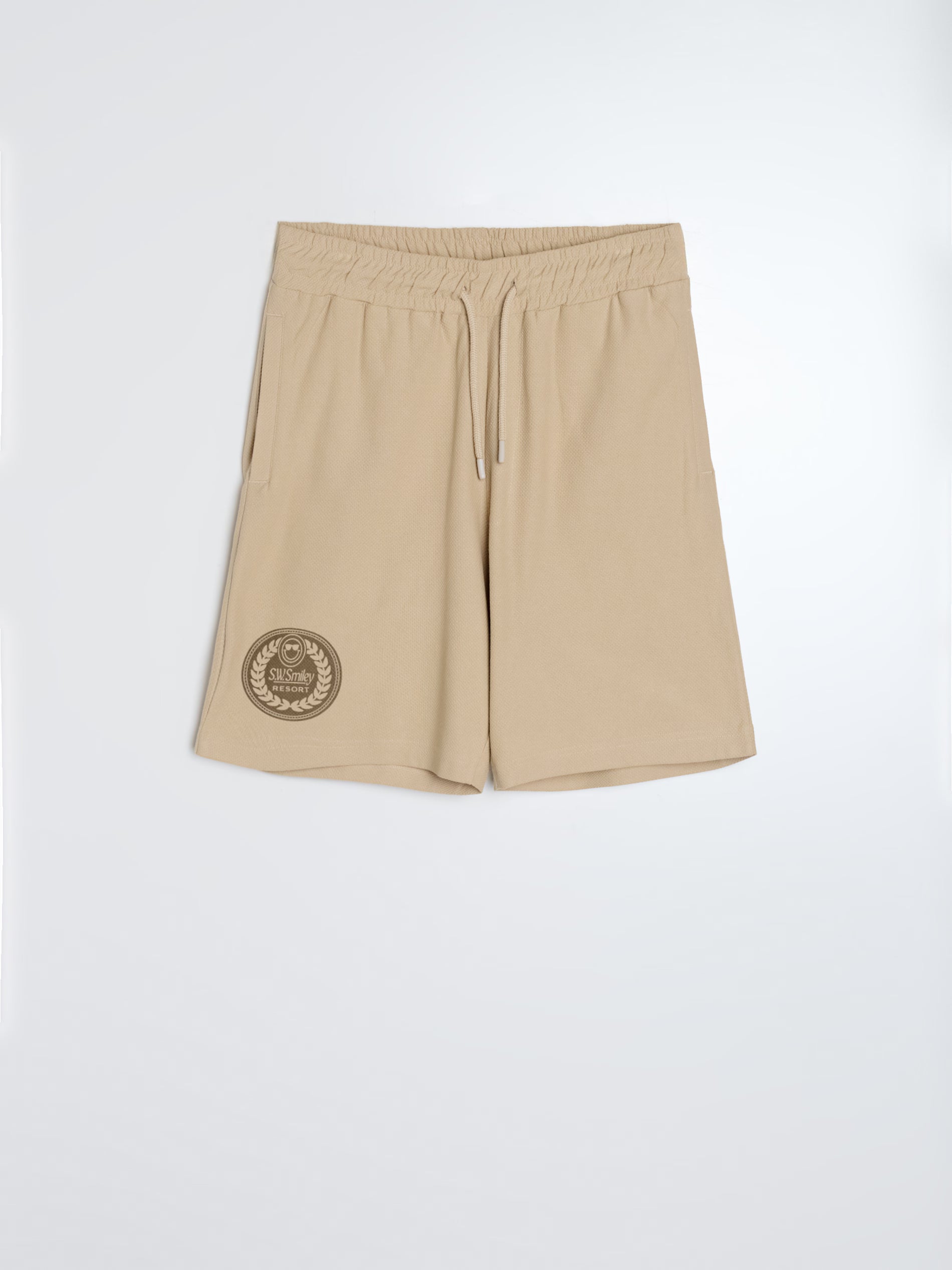 Cotton shorts with Smiley print