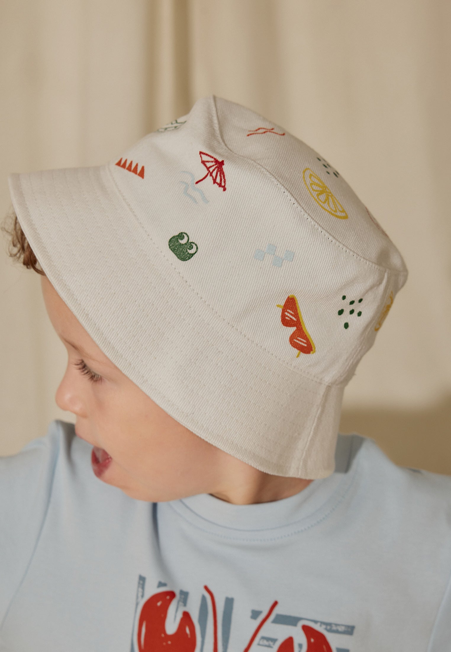 Osella Kids x Smiley World Bucket Hat In Ivory