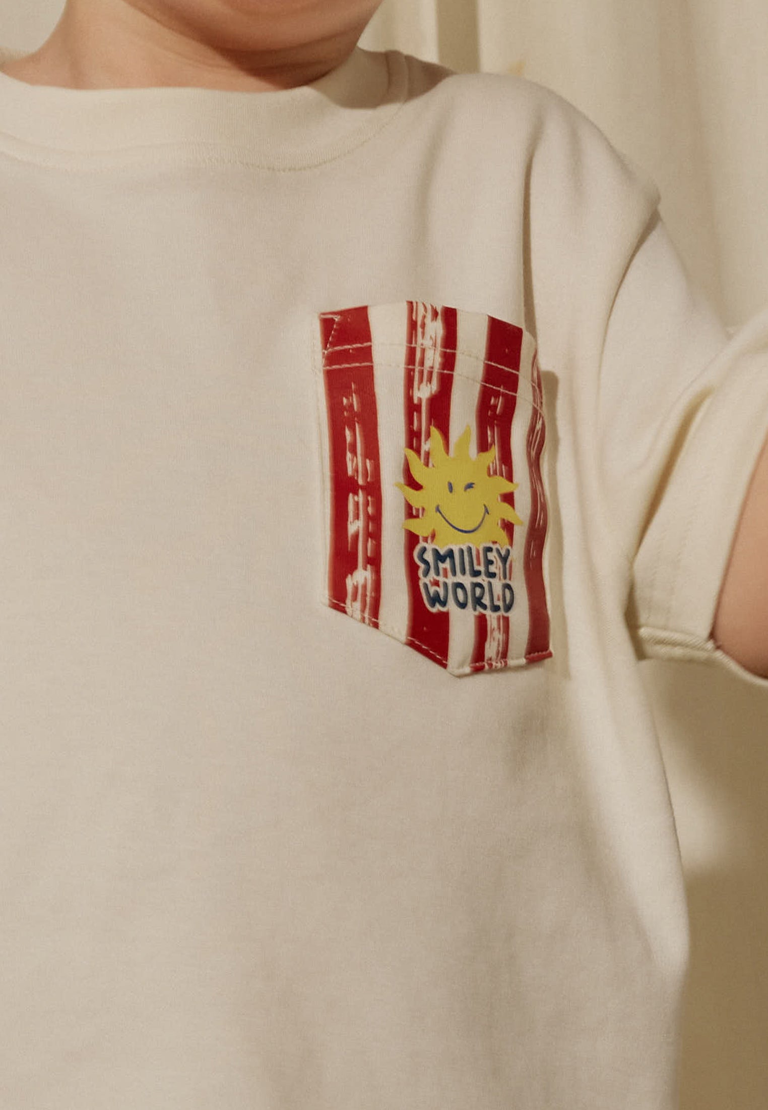 Osella Kids x SmileyWorld Lorenzo T-shirt In Ivory