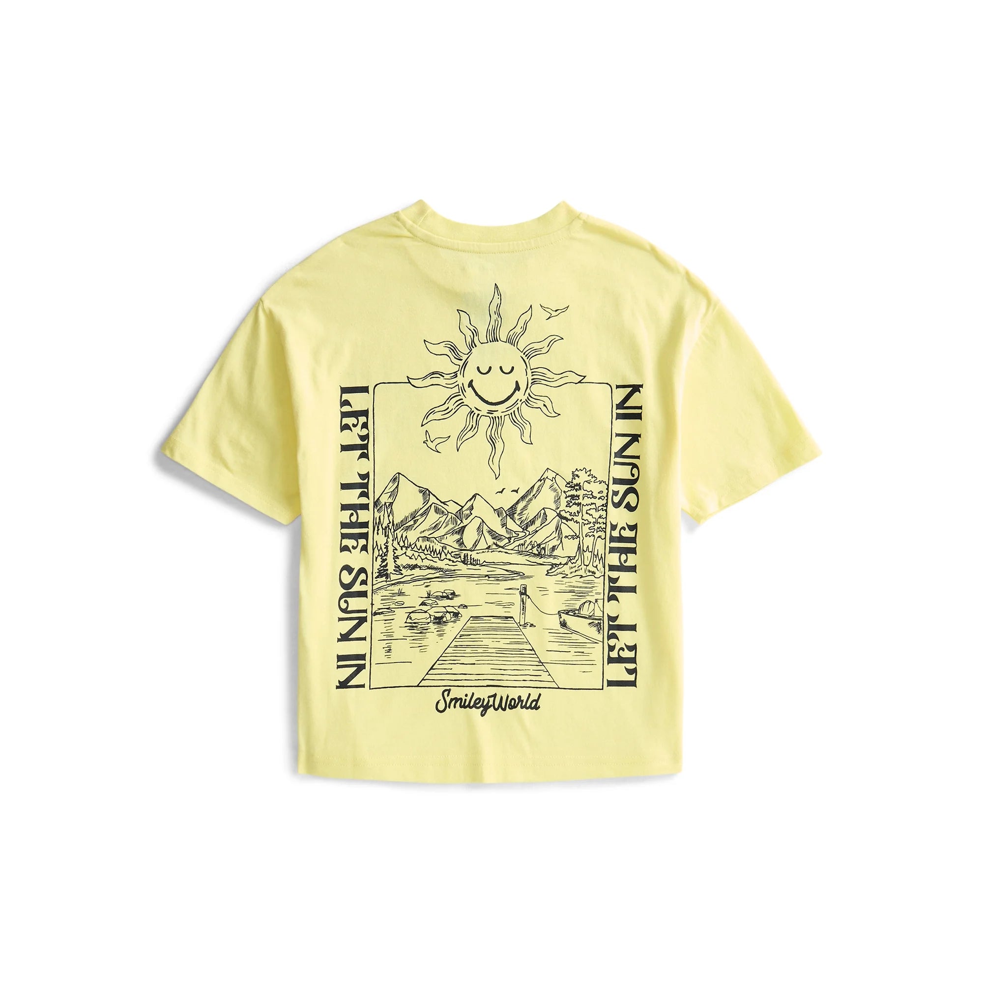 SmileyWorld Boys Cotton Neon Graphic Tee with Short Sleeves, Sizes XS-2XL