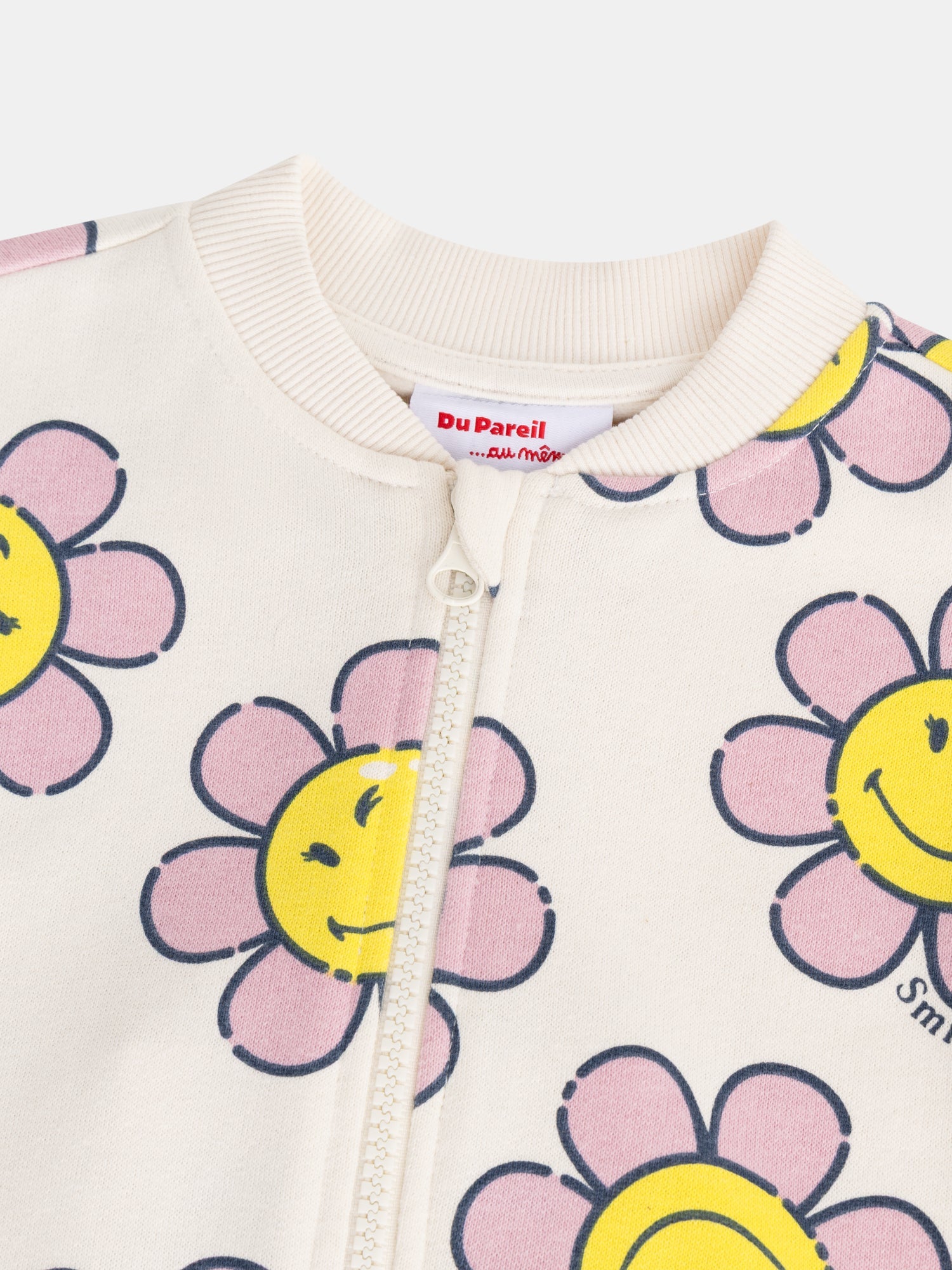 Girl's SMILEYWORLD® Flower Printed Sweatshirt