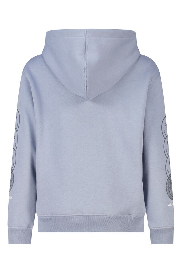 Relaxed fit Smileyworld® hoodie with embroidery