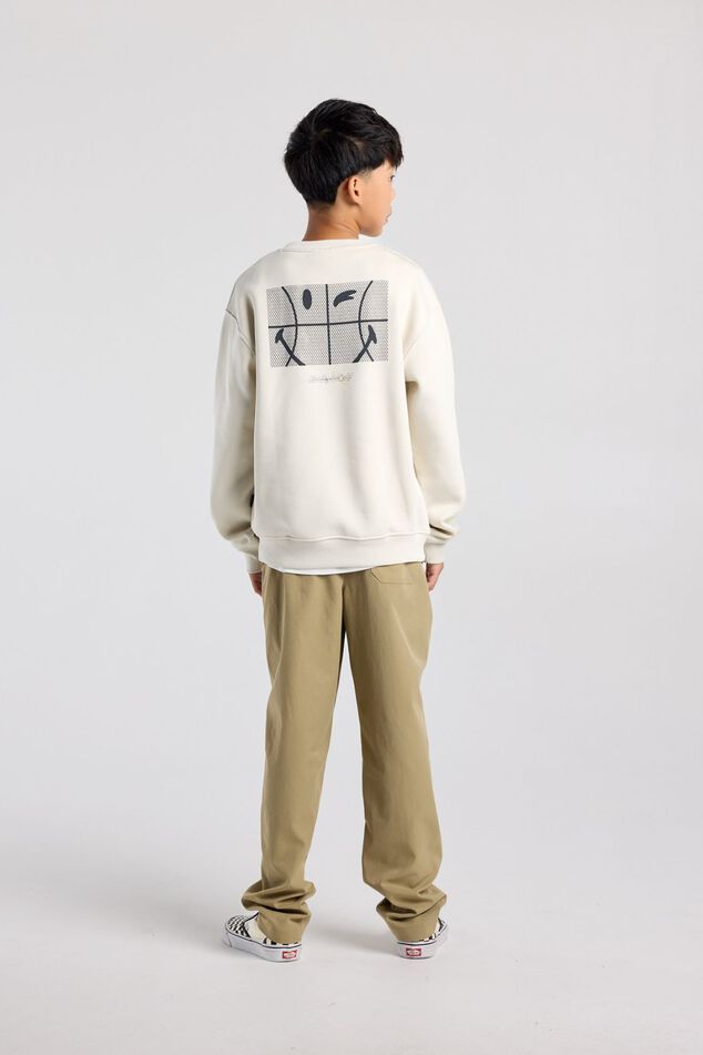 Relaxed fit sweater with Smileyworld® chest and back print