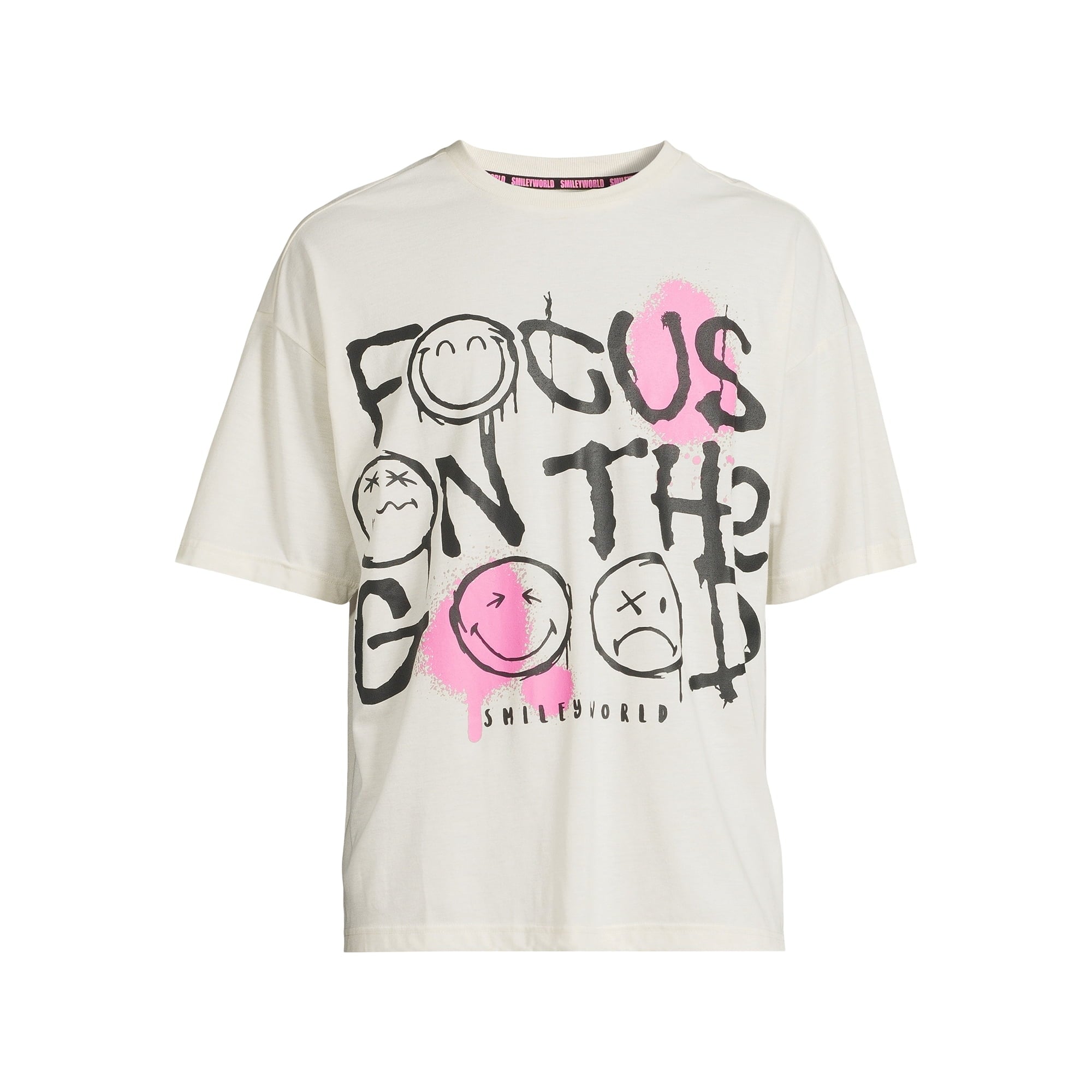 SmileyWorld Men's Smiley Graphic Tee with Short Sleeves, Sizes S-3XL