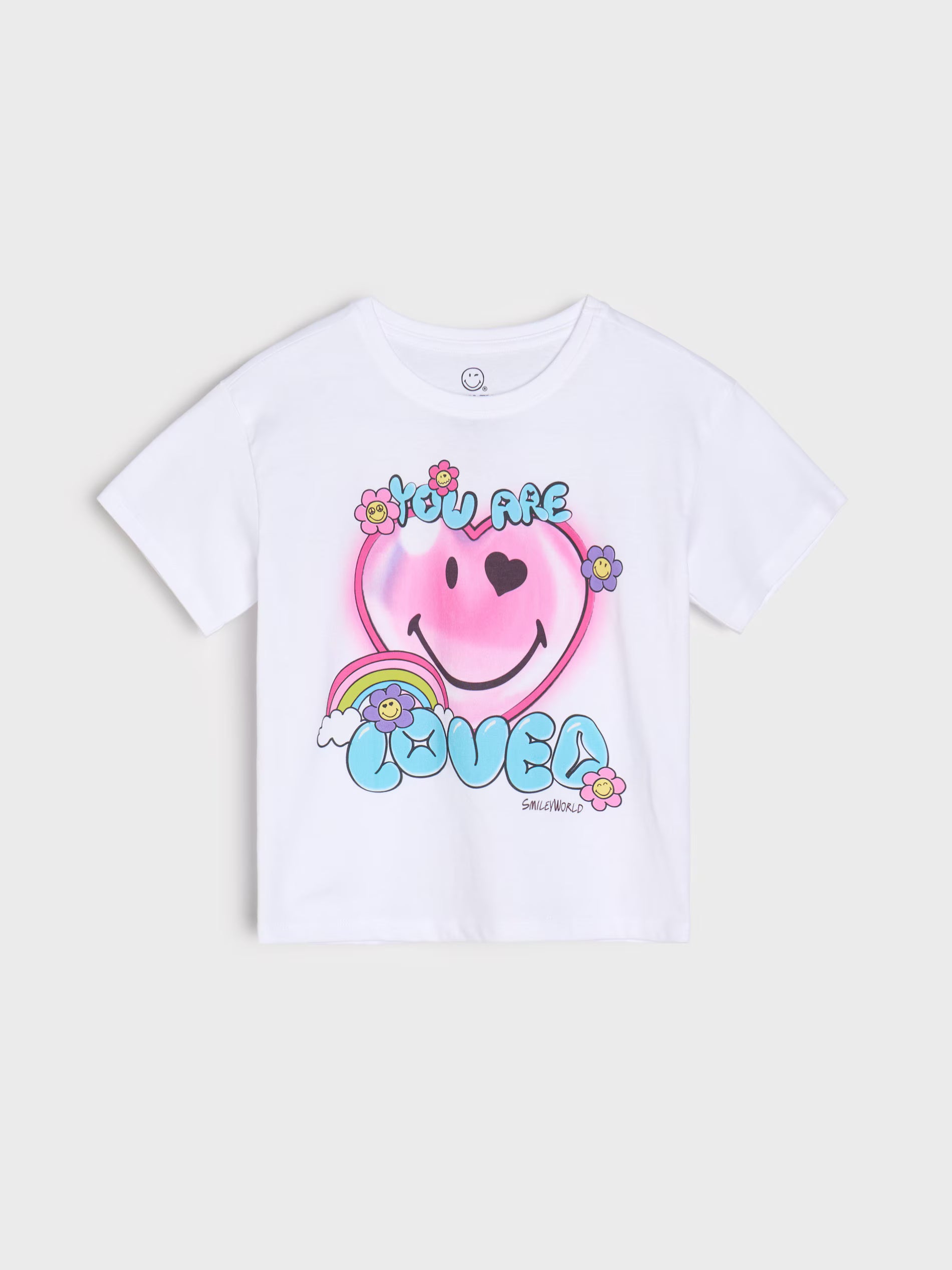 Cotton T-shirt with SmileyWorld print