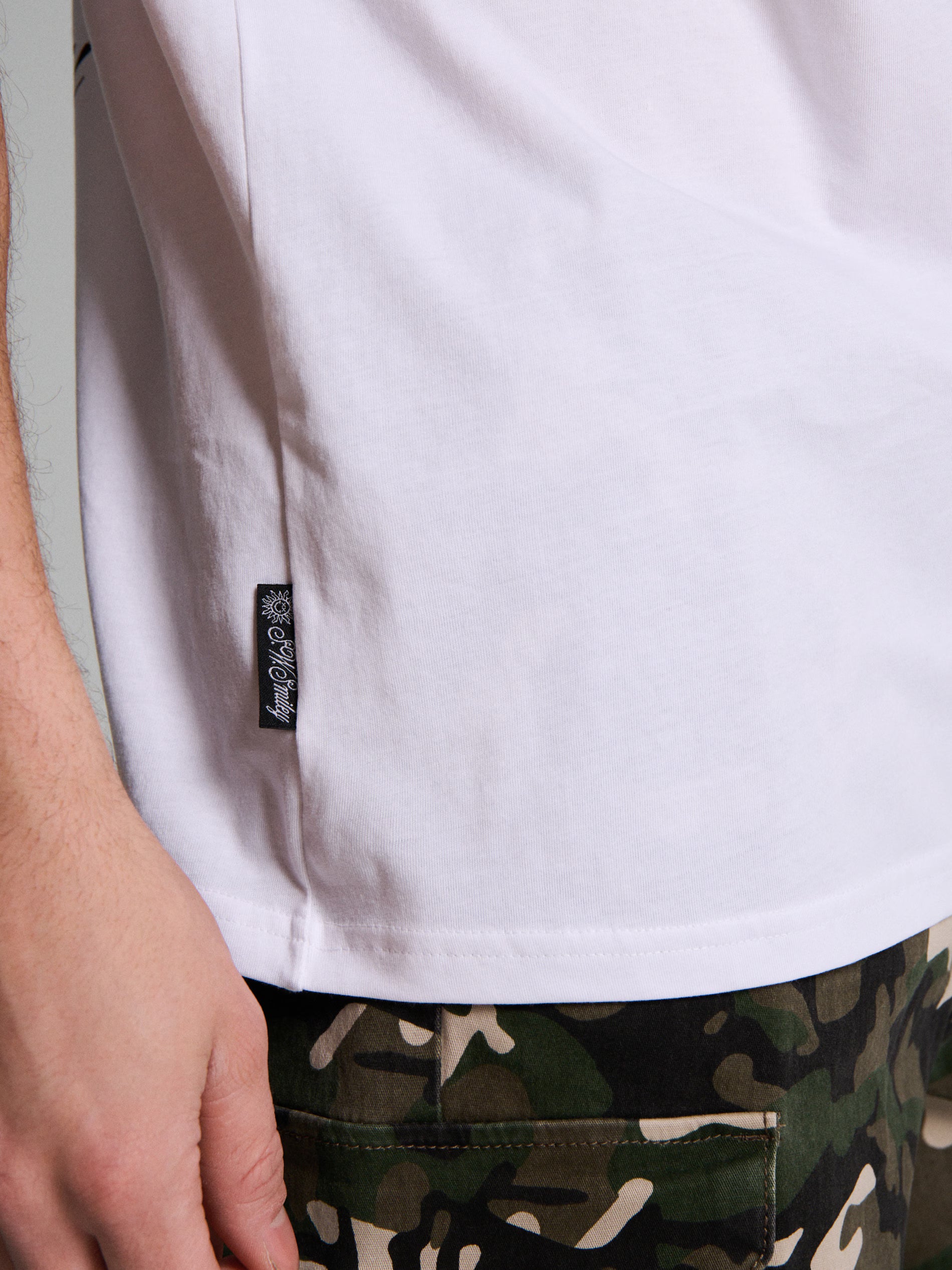 Cotton T-shirt with SW Smiley print