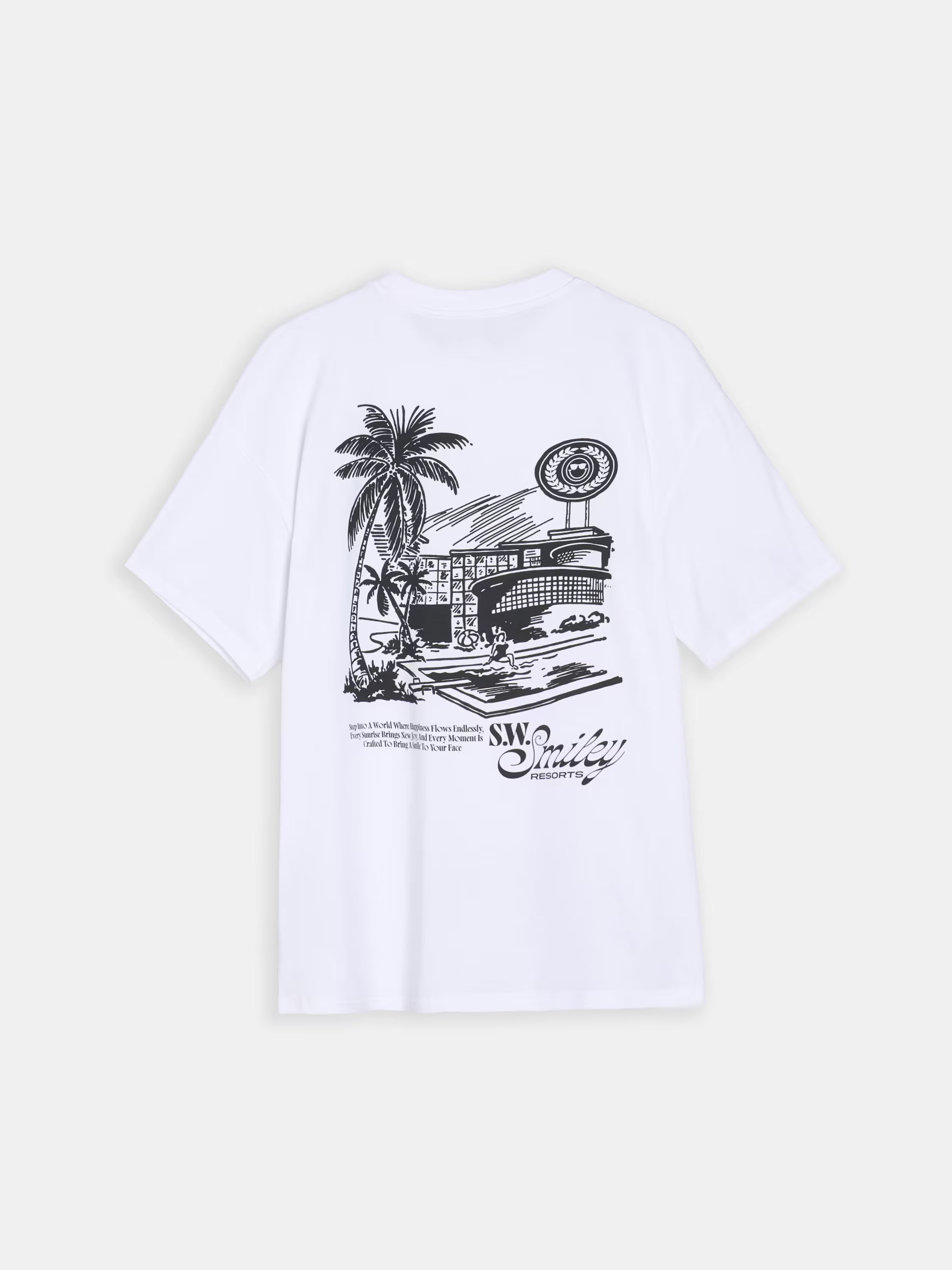 Cotton T-shirt with SW Smiley print