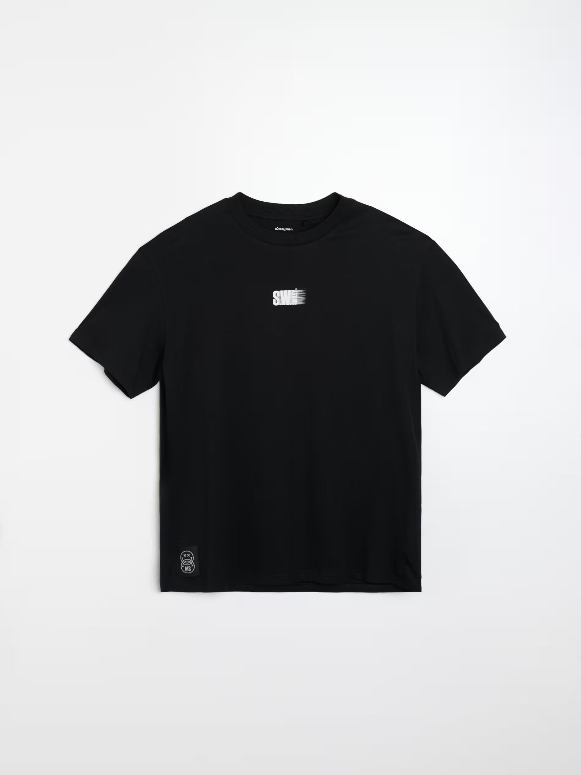 Cotton T-shirt with S.W.Smiley print