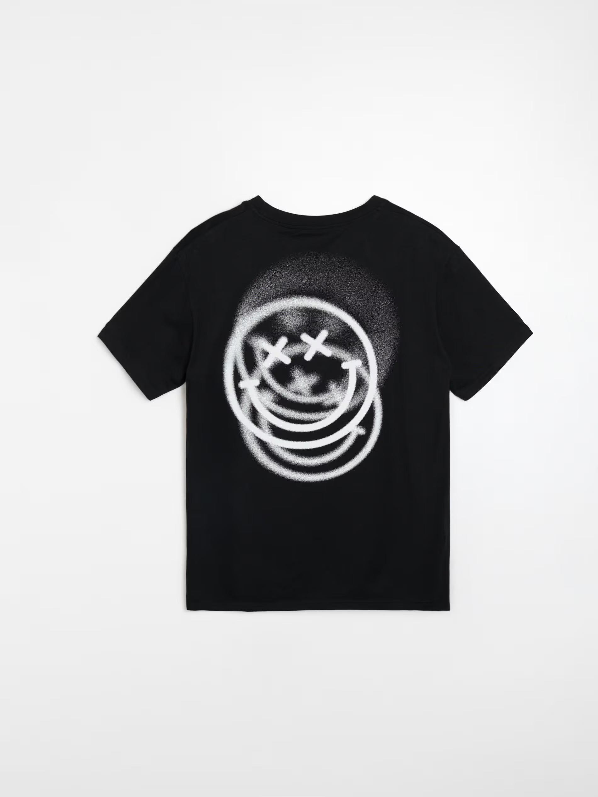 Cotton T-shirt with S.W.Smiley print