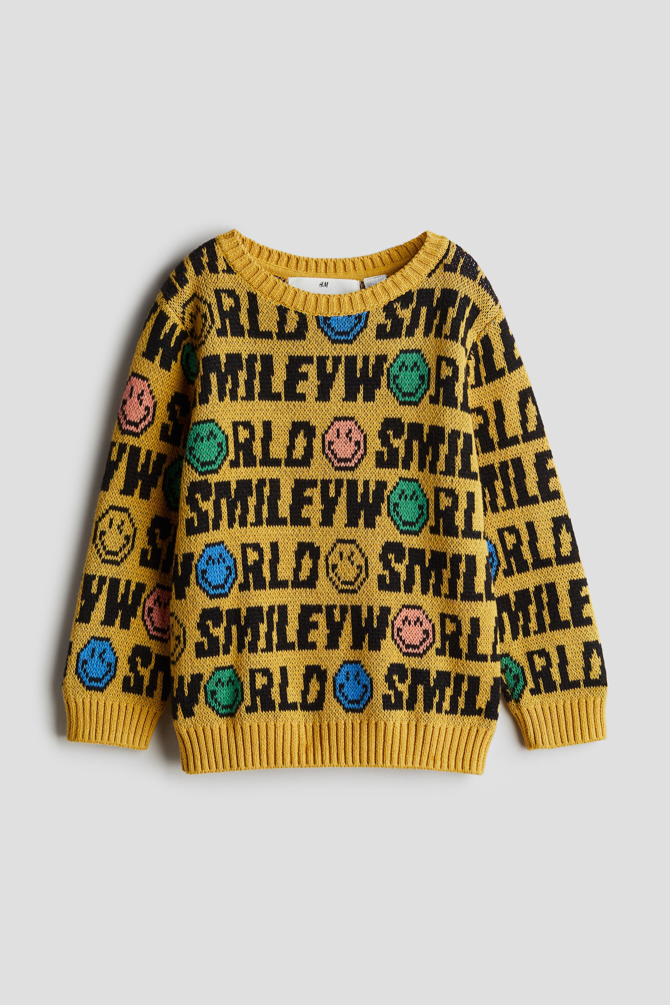 Jacquard-Knit Cotton Jumper - H&M | SmileyWorld