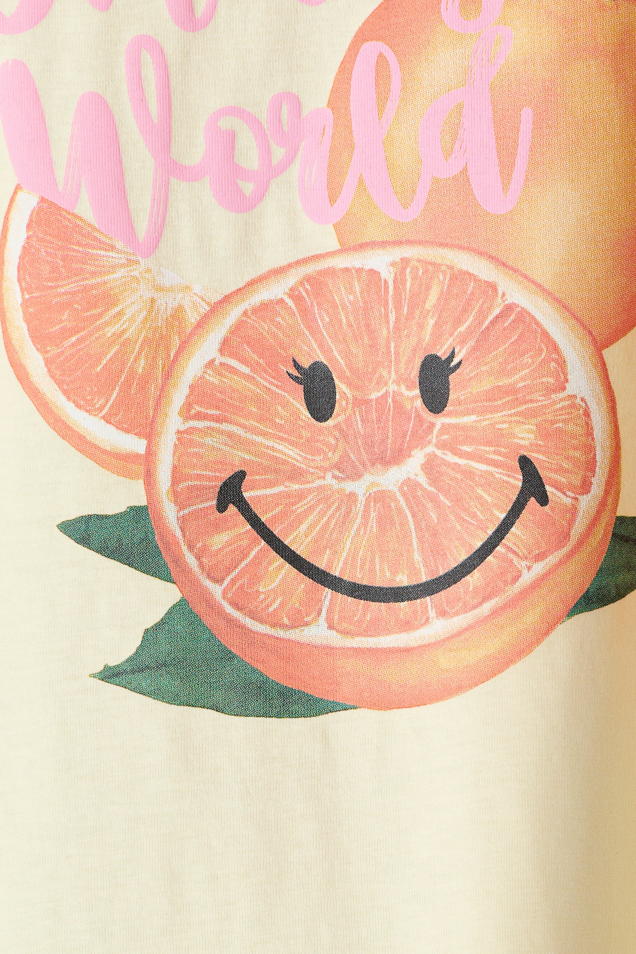 Print-motif cotton T-shirt