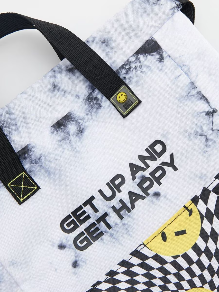 Smiley World Multicolored Backpack with Roll Closure