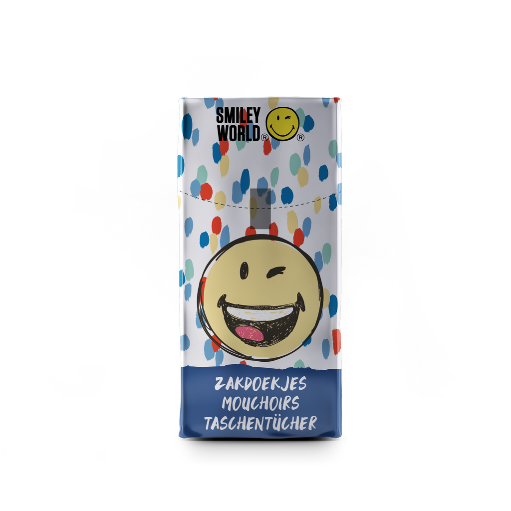 SmileyWorld® Handy 4-Ply Pocket Tissues