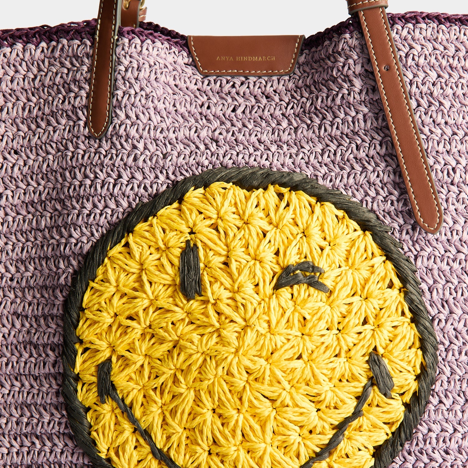 N/S Paper Raffia Wink Tote