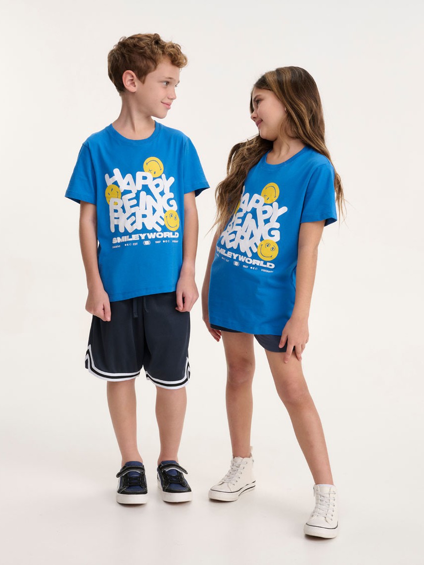 KIDS PRINTED CREW NECK T-SHIRT