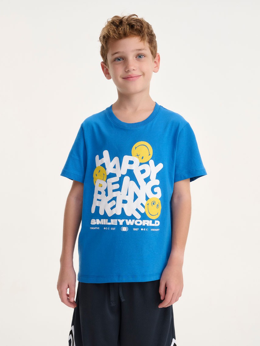 KIDS PRINTED CREW NECK T-SHIRT