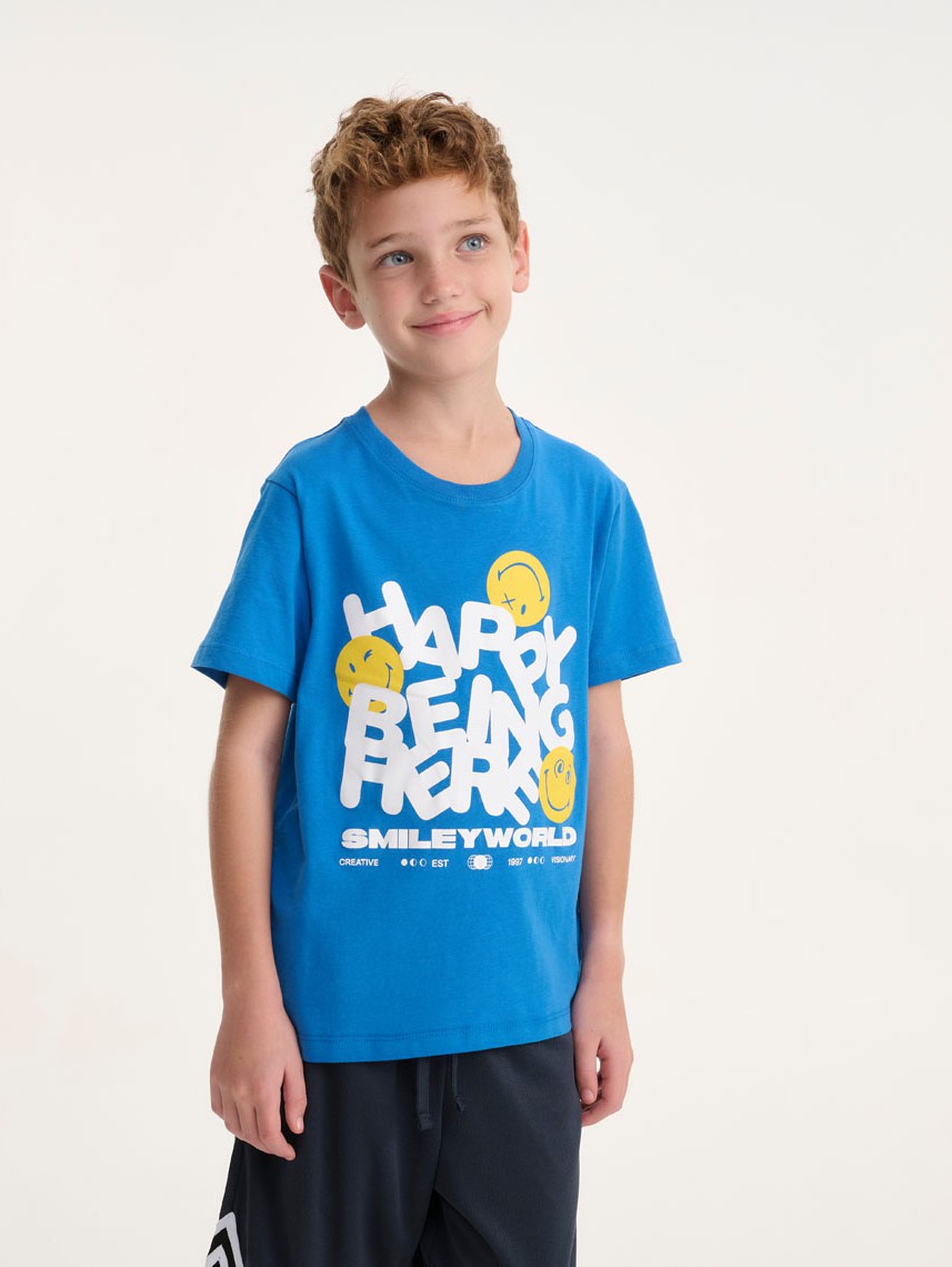 KIDS PRINTED CREW NECK T-SHIRT