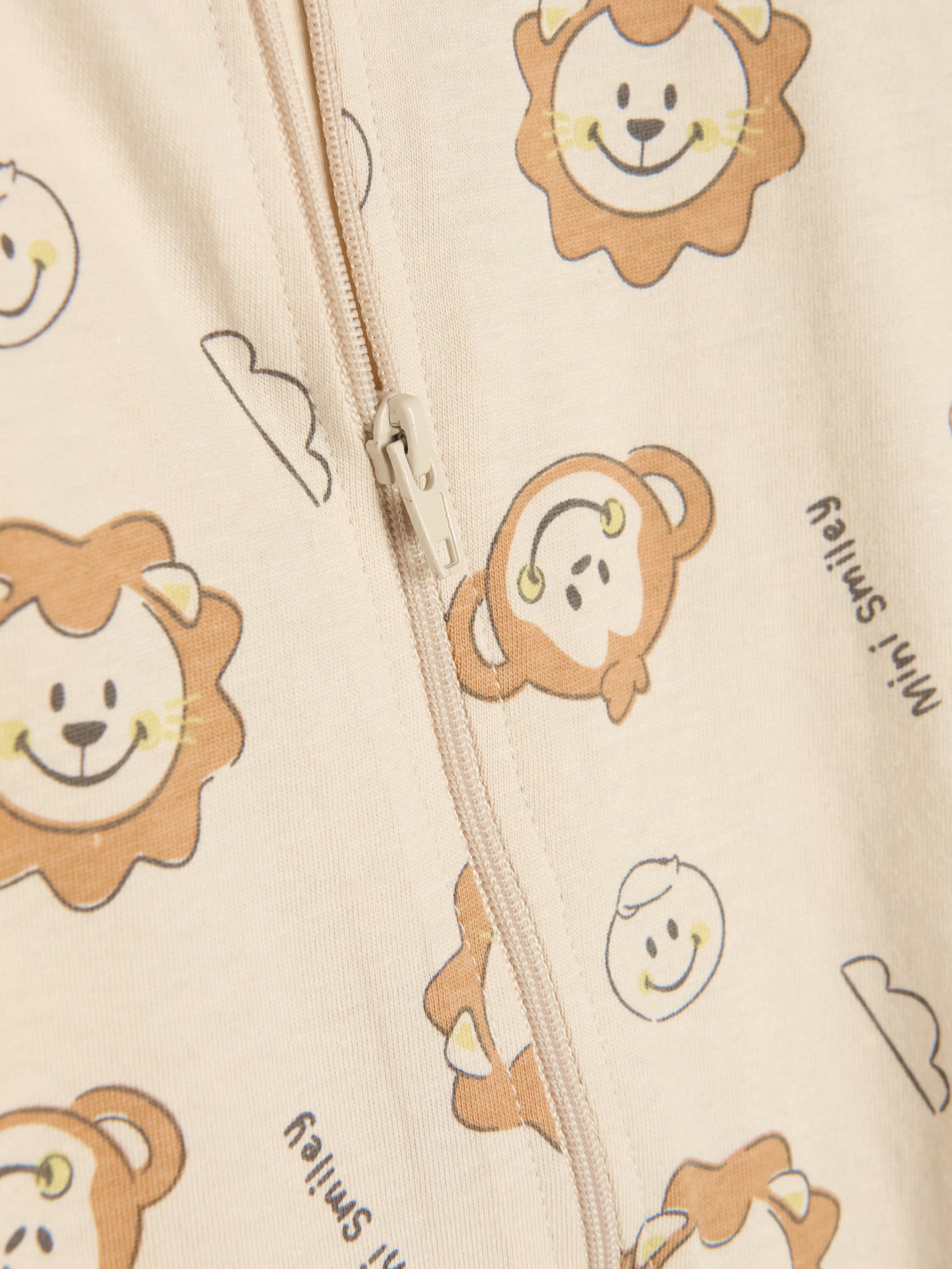 Cotton romper with Mini Smiley print