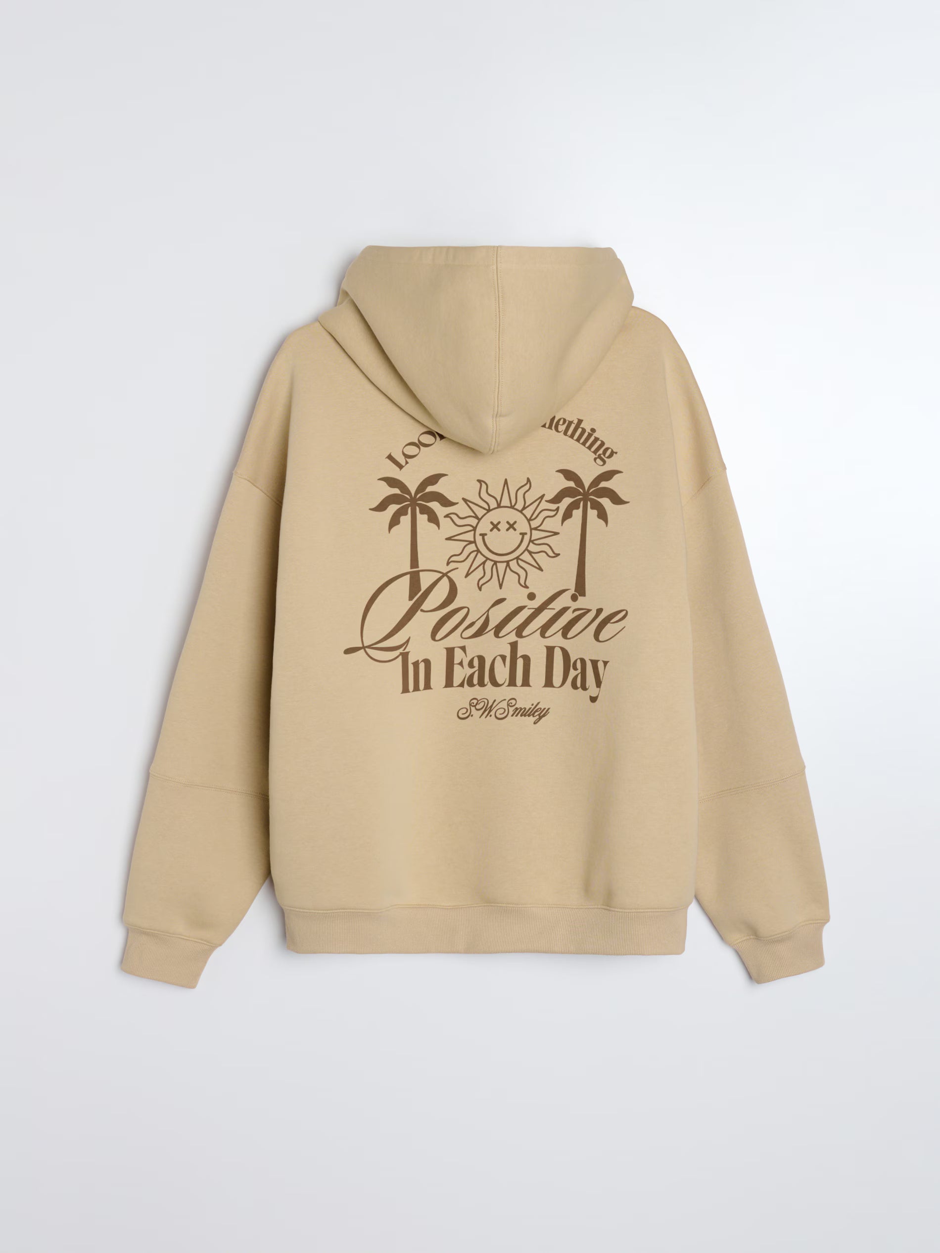 S.W.Smiley print hoodie