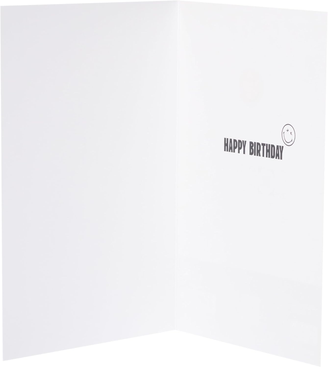 UK Greetings | Smiley World 13th Birthday Card for Him | Happy Birthday Gifts | Him, Boys, Men | Silver Foil Design | With Envelope | 133 x 184 mm