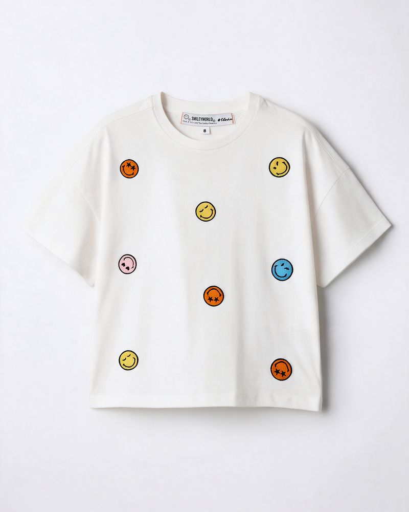 Smileyworld® Confetti Embroidered T-Shirt