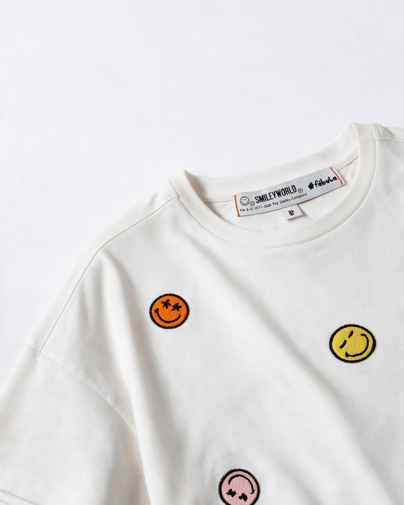 Smileyworld® Confetti Embroidered T-Shirt