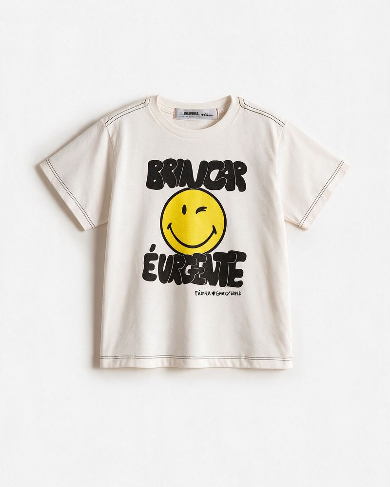 Silk T-shirt "Play and Urgent" Smileyworld®
