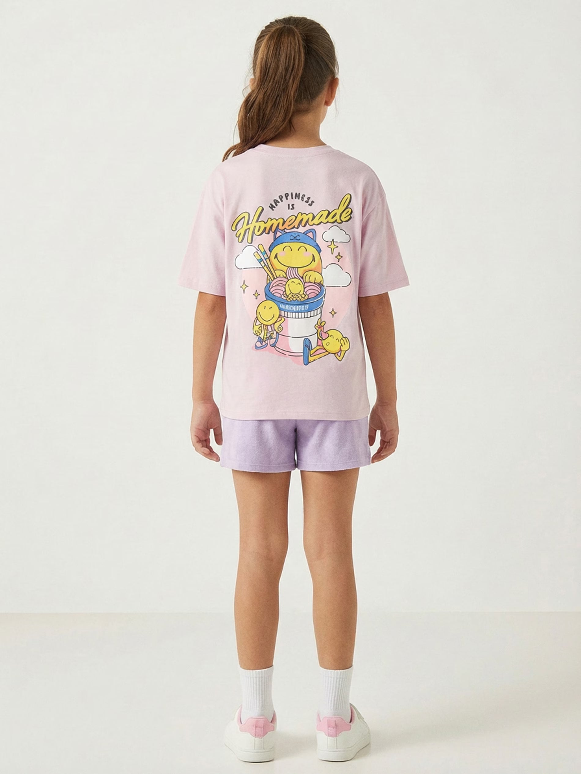 Cotton T-shirt with SmileyWorld print