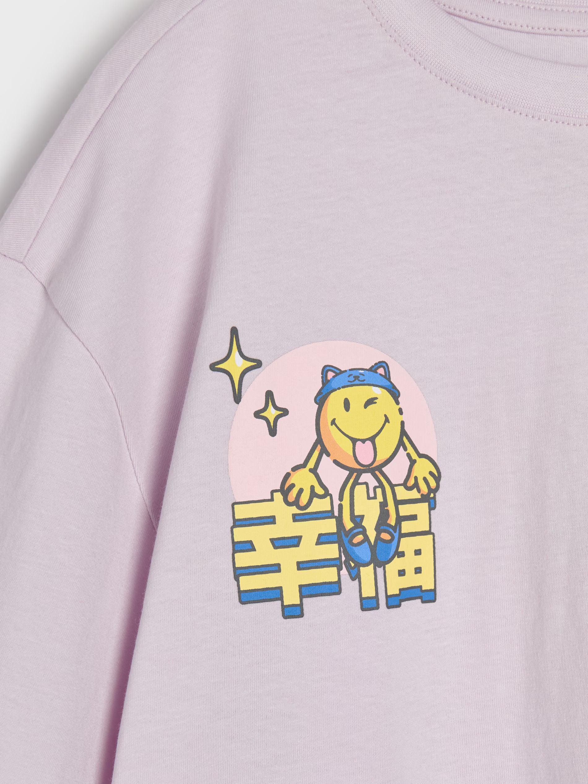 Cotton T-shirt with SmileyWorld print