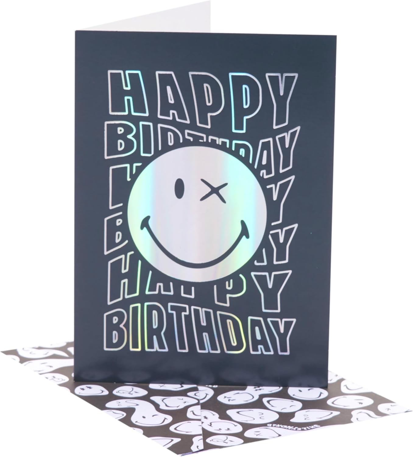 UK Greetings | Smiley World Birthday Card for Him/Boy | Happy Birthday Gifts | Him, Boys, Men | Silver Foil Design | With Envelope | 133 x 184 mm