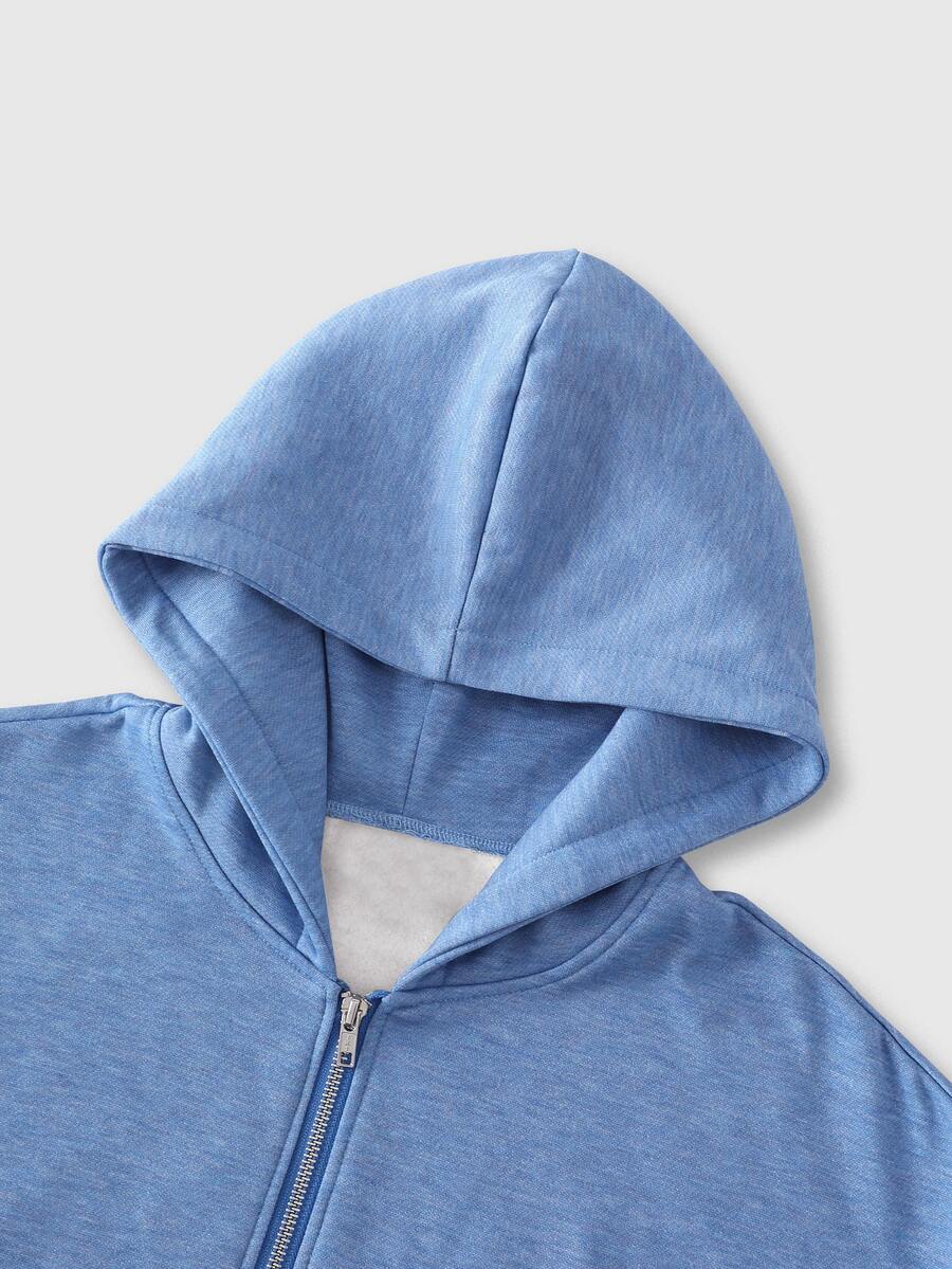 ROMWE MEN S.W.Smiley X ROMWE Men's Smiling Face Hooded Loose Fit Sweatshirt