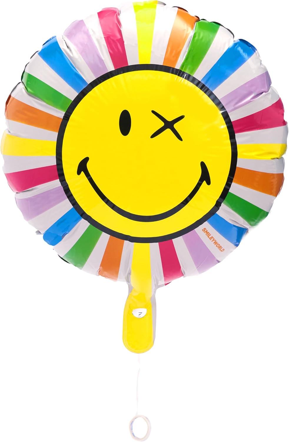 UK Greetings | Smiley World Balloon | Him/Her/Friend | Happy Birthday Gifts | Smiley Design | Balloon 36cm with 150cm of Ribbon