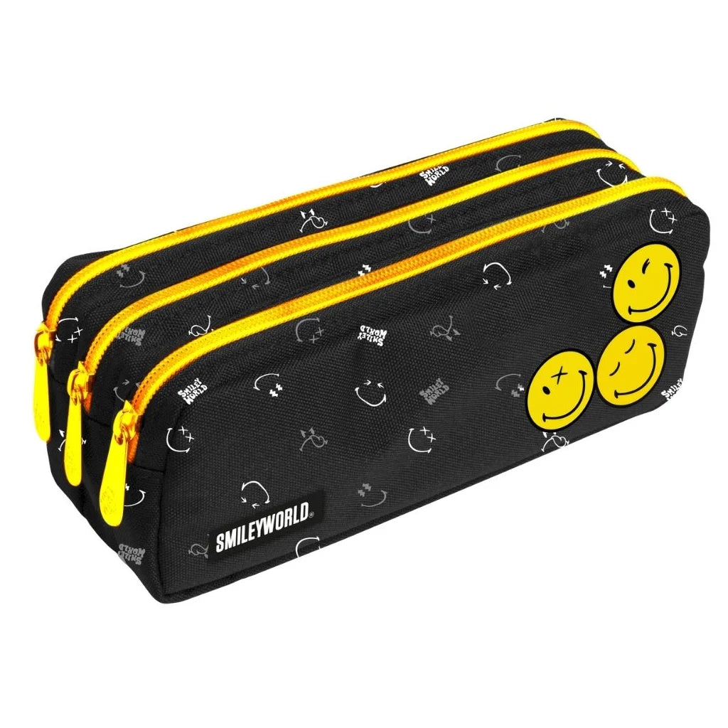 Pencilcase 3 zippers SmileyWorld®