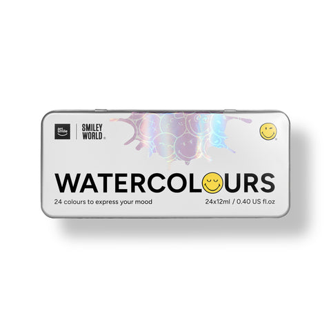 Artsmile & SmileyWorld® Watercolours, Set of 24*12ml