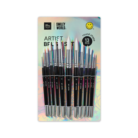 Artsmile & SmileyWorld® Brush Set, Round Shape, Set of 13
