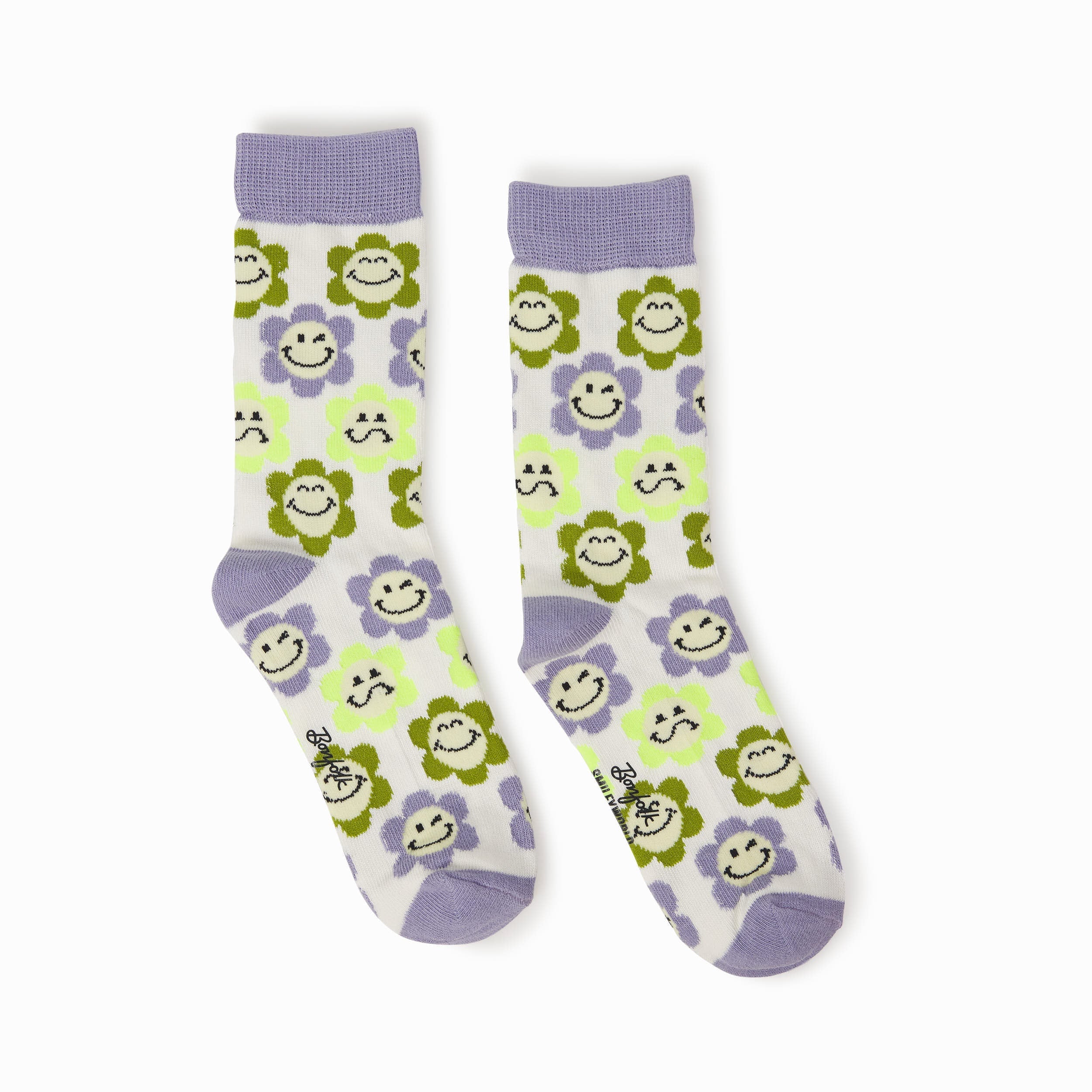 Chaussettes à fleurs de marguerite pour grand enfant