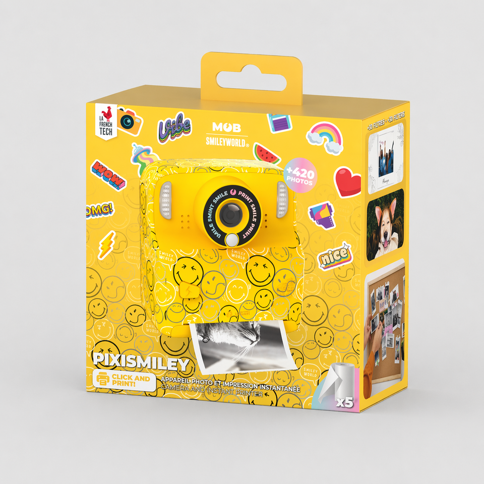 PIXISMILEY SMILEY WORLD® Camera - Yellow