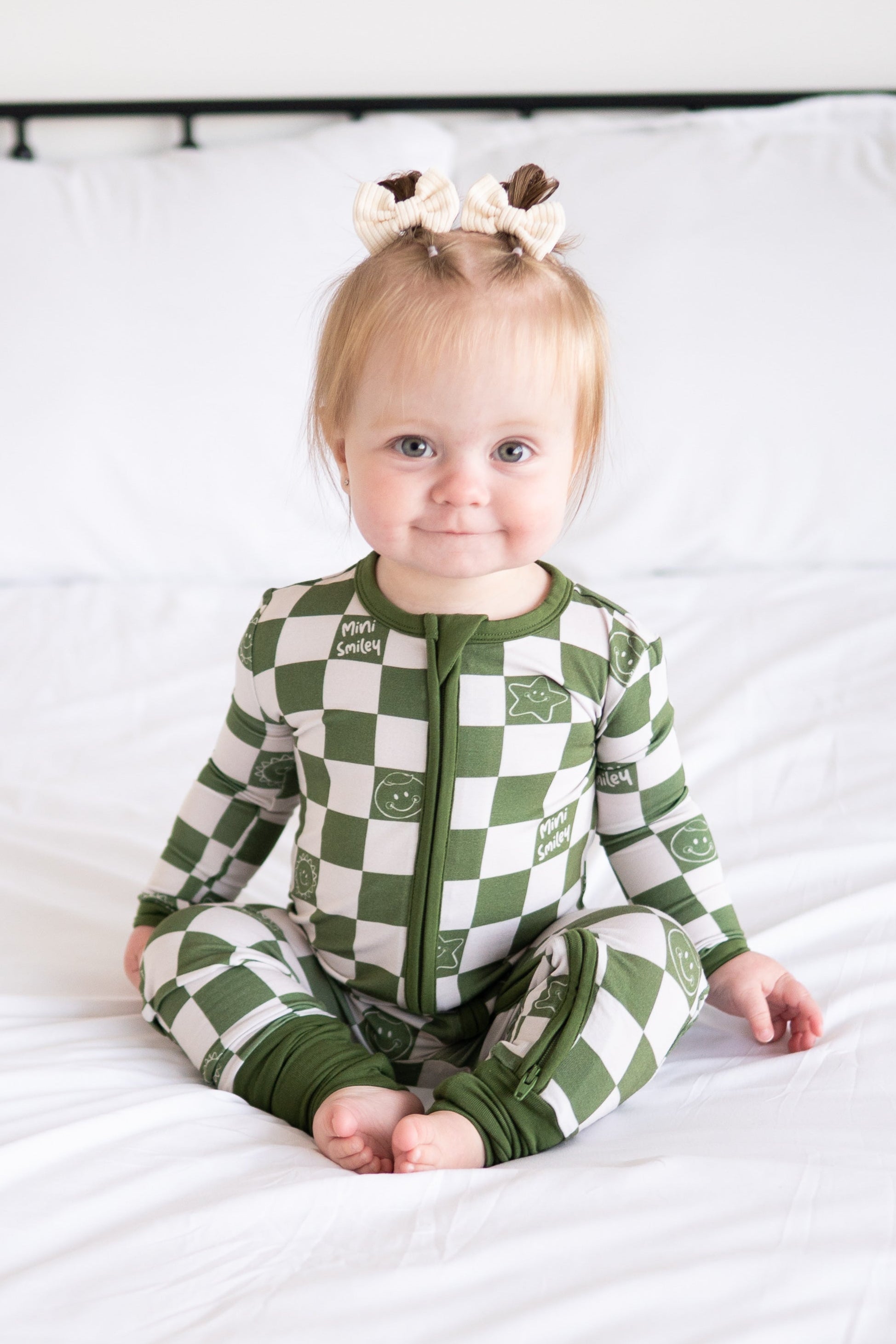 Flexi-Fit Zip PJ - Mini Smiley® Check - Luxe Bamboo