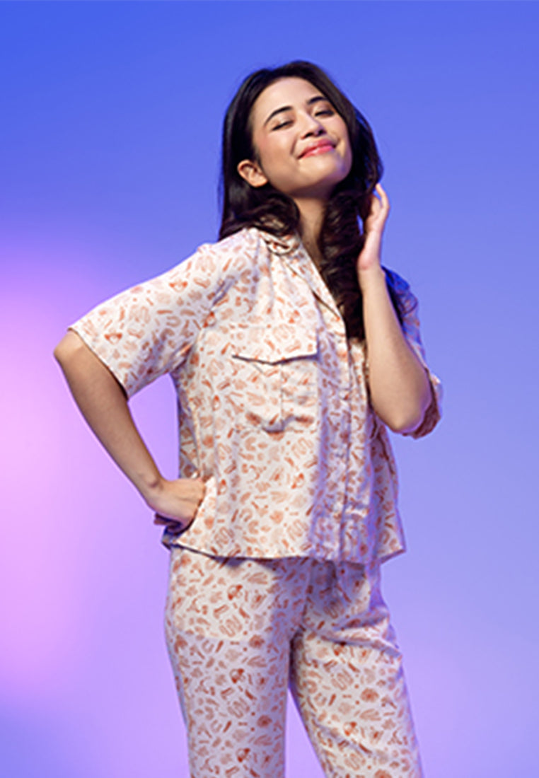 SmileyWorld - Cotton Material Short Sleeve Shirt - Chlories