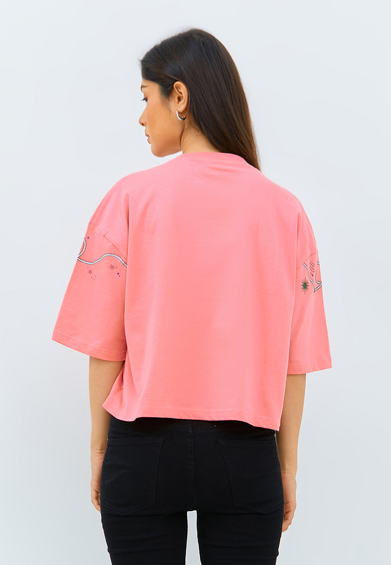 SmileyWorld - T-shirt Oversize Material Katun - Helga