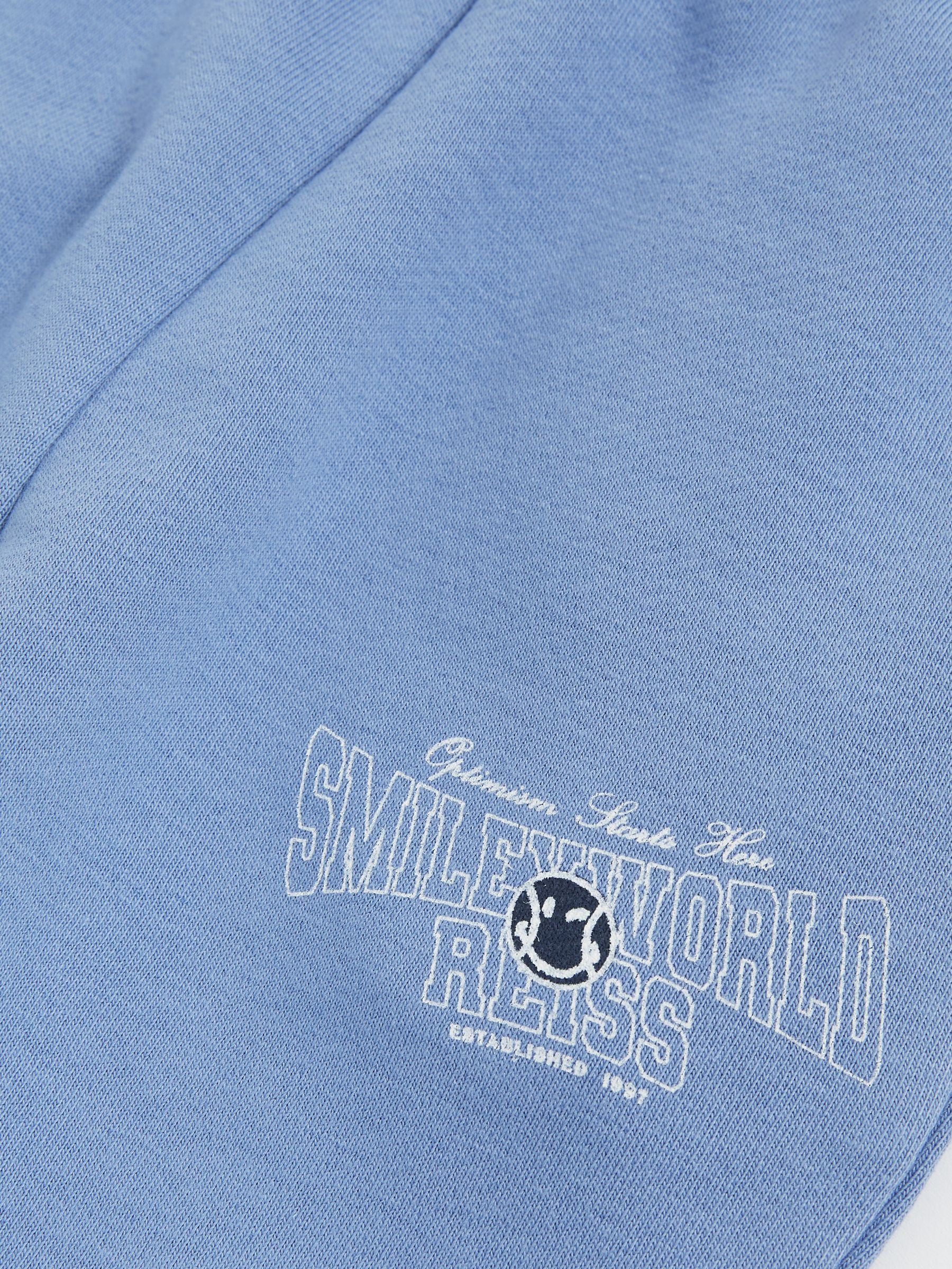 SmileyWorld | Reiss Cuffed Joggers Unisex Fit in Blue