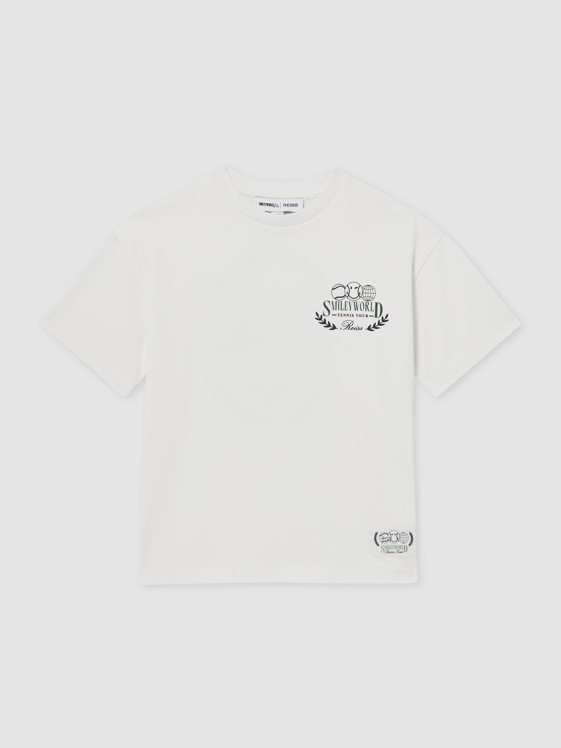 SmileyWorld | Reiss Oversize T-Shirt in White