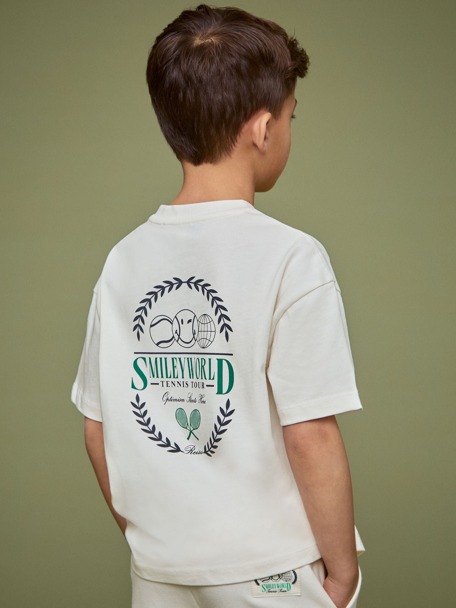 SmileyWorld | Reiss Oversize T-Shirt in White