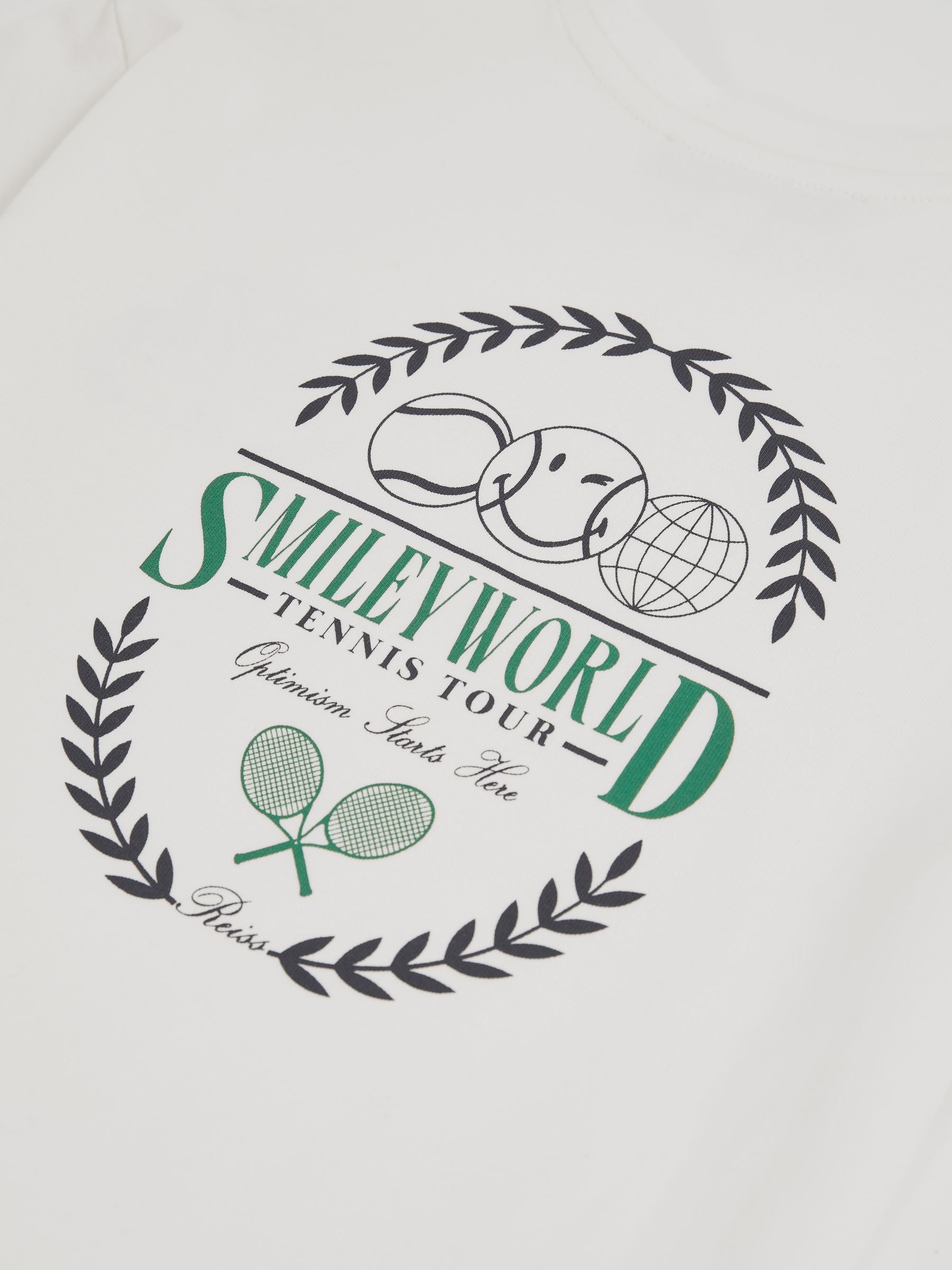 SmileyWorld | Reiss Oversize T-Shirt in White