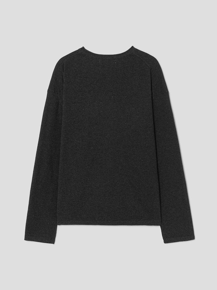 S.W.Smiley Print Pullover - Ash