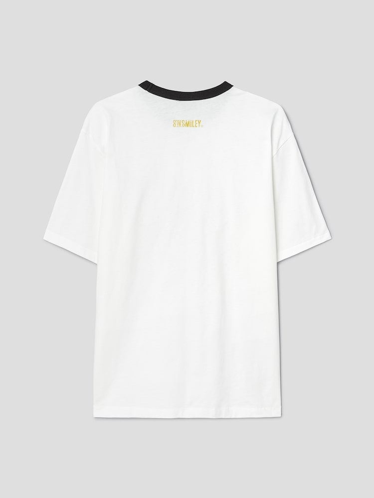 S.W.Smiley Signature Graphic Short Sleeve Tee - White